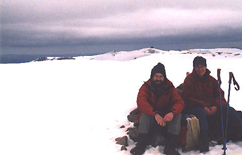 David and Anne on the summit