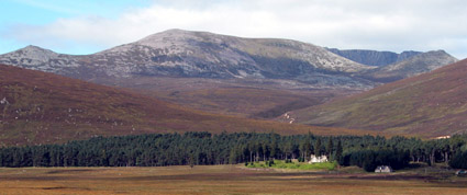 view of Lochnagar from Glen Muick
