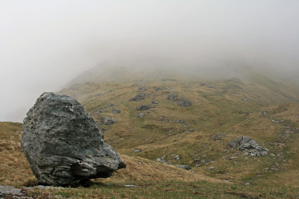 descending Beinn a' Chroin's north shoulder