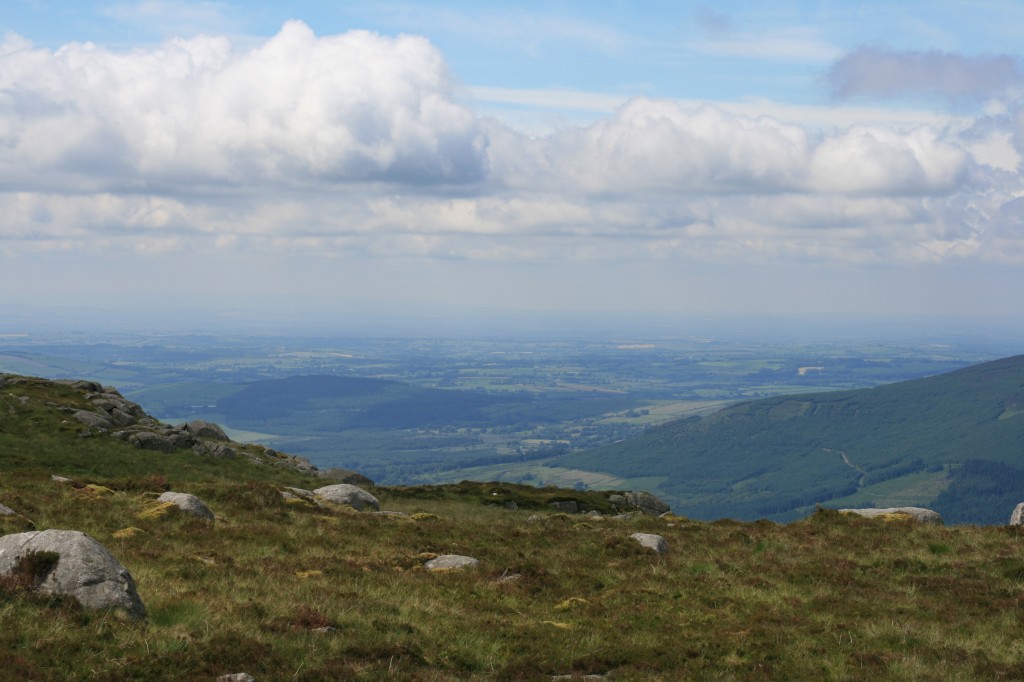 view west from the summit of Lugnaquilia