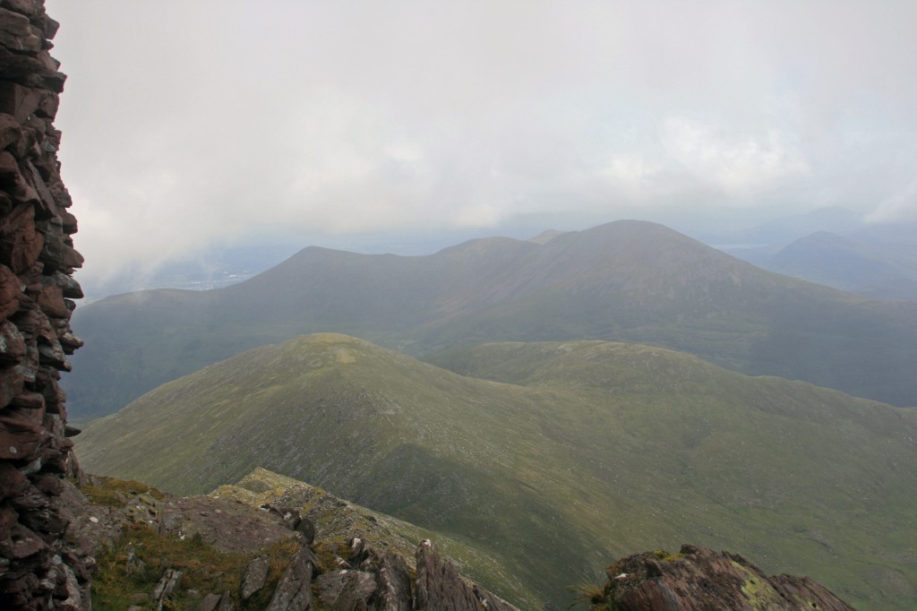 looking NE from Cruach Mhor towards Purple Mountain