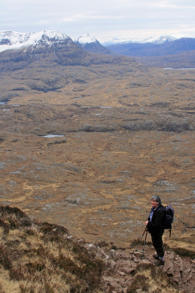 Anne high on the north side of Suilven