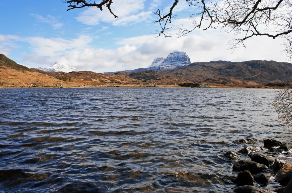 Suilven from Glencanisp Lodge