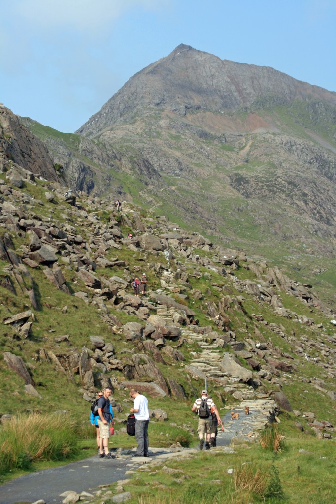 setting off up the Pyg Track towards Crib Goch