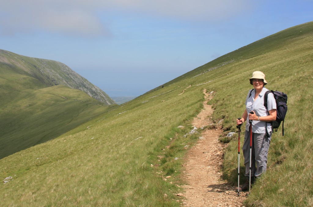 contouring across below Foel Goch