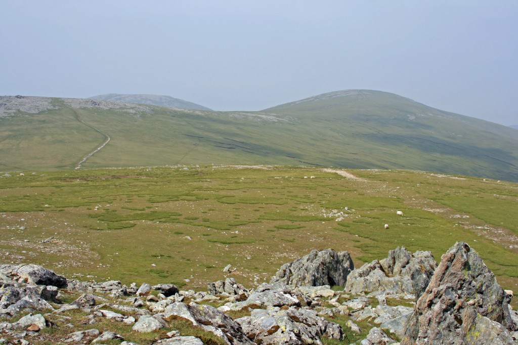 view across the moors towards Foel-fras from Foel Grach