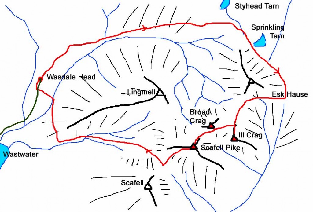 Scafell Pike map